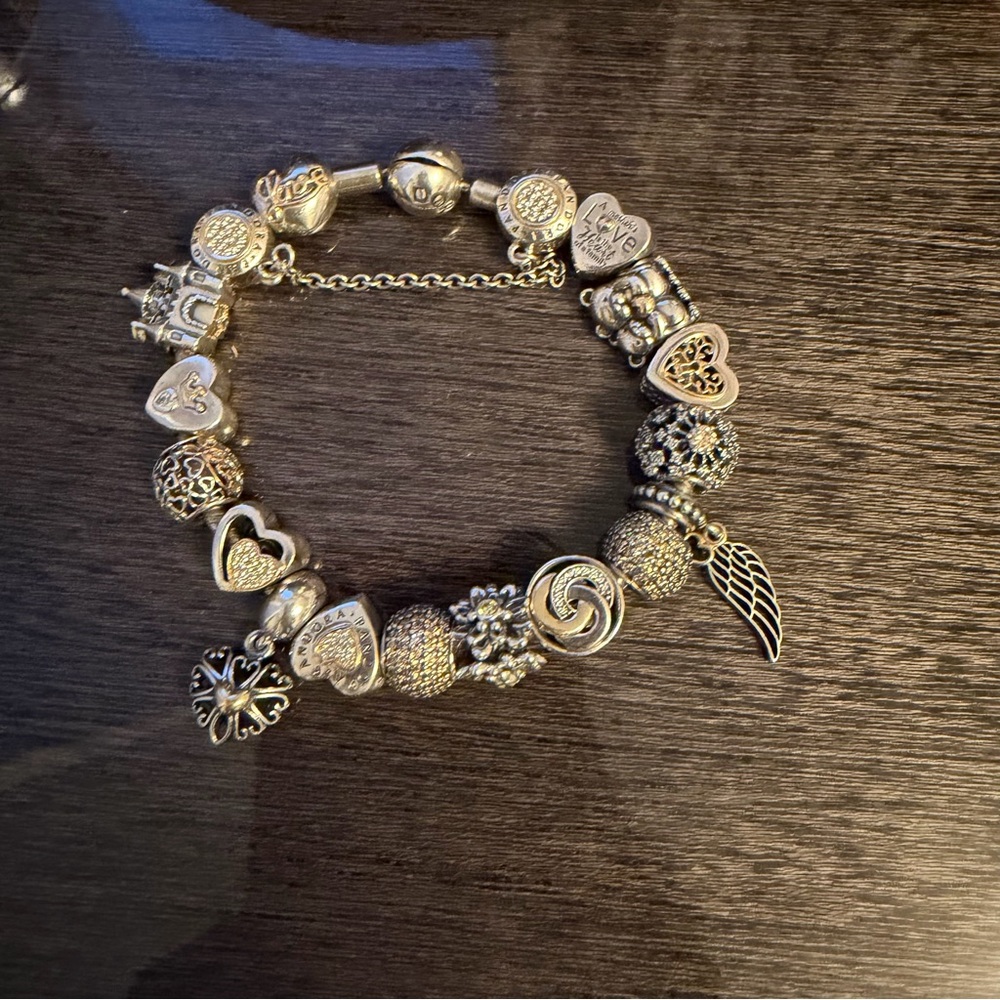 Elegant Silver Charm Bracelet - Picture 2 of 3